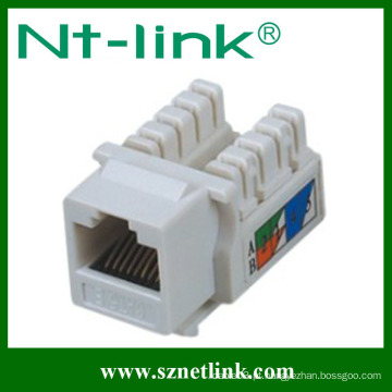 IDC duplo Cat.5E / Cat. 6 RJ 45 Keystone Jack